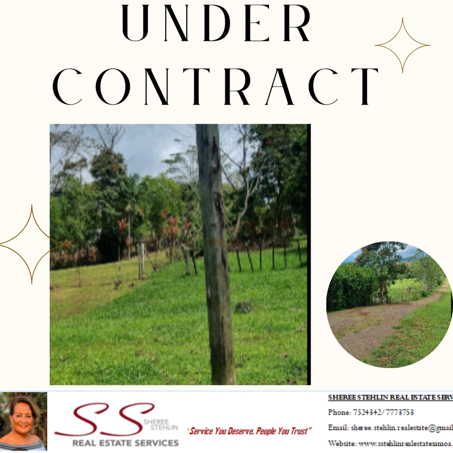 SOLD -   1/4 acre section for sale - Vaoala ( on Pevilla Rd)