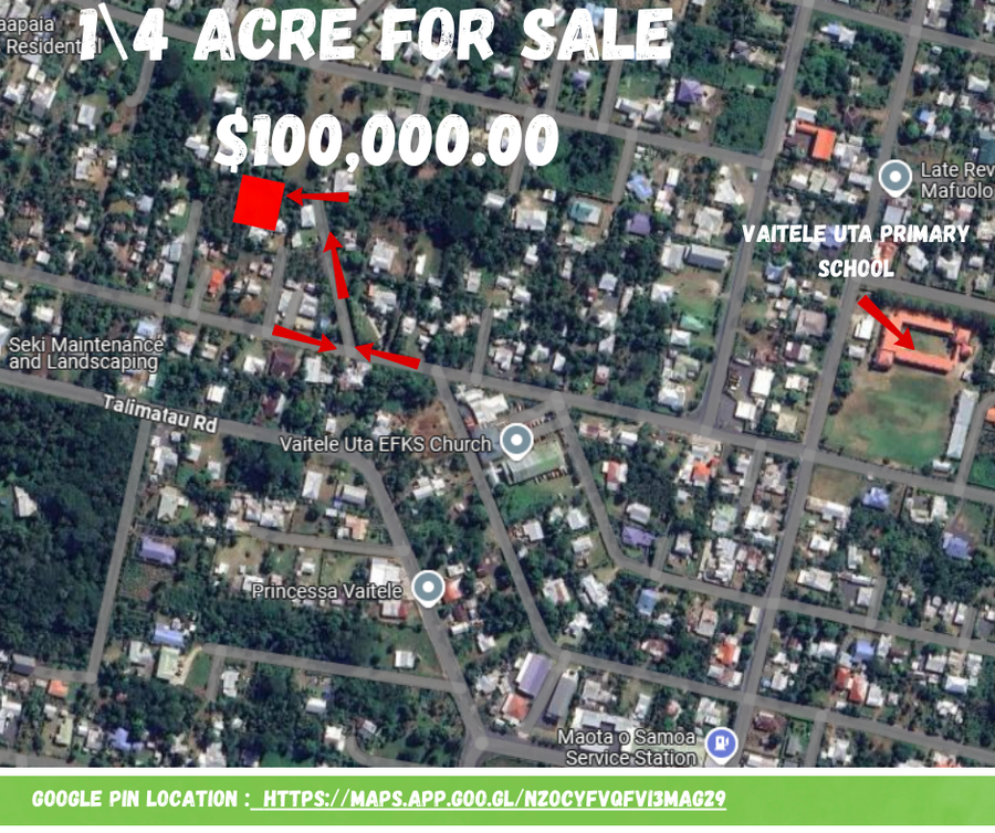 UNDER CONTRACT  – ¼ ACRE LAND | VAITELE