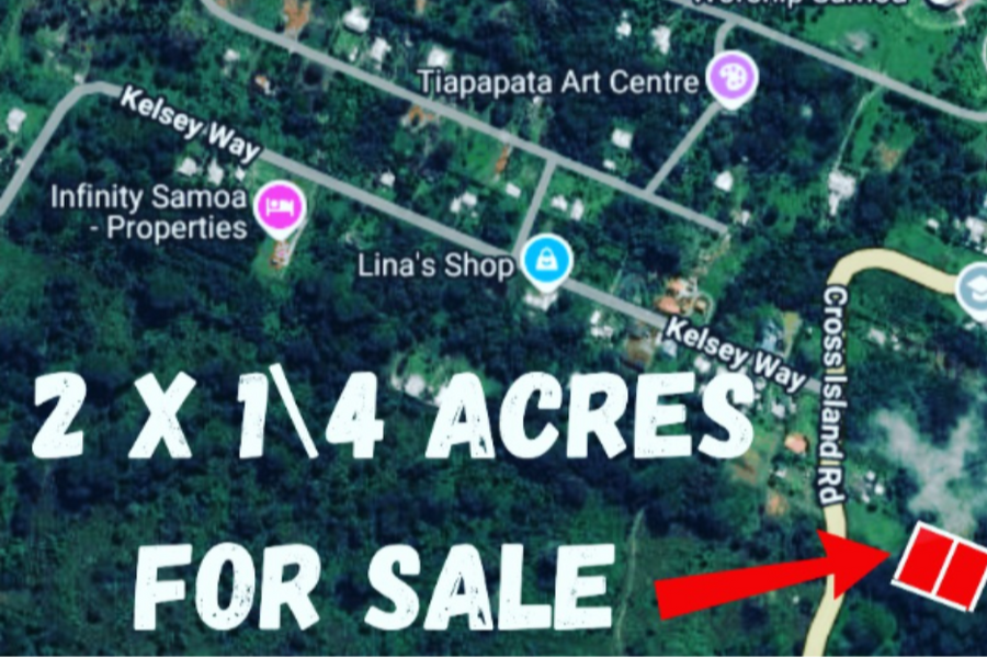 FOR SALE – TWO ¼ ACRE SECTIONS | MALOLOLELEI