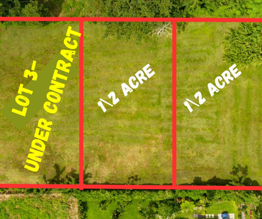 FOR SALE – 2 x ½ ACRE SECTIONS | VAOALA