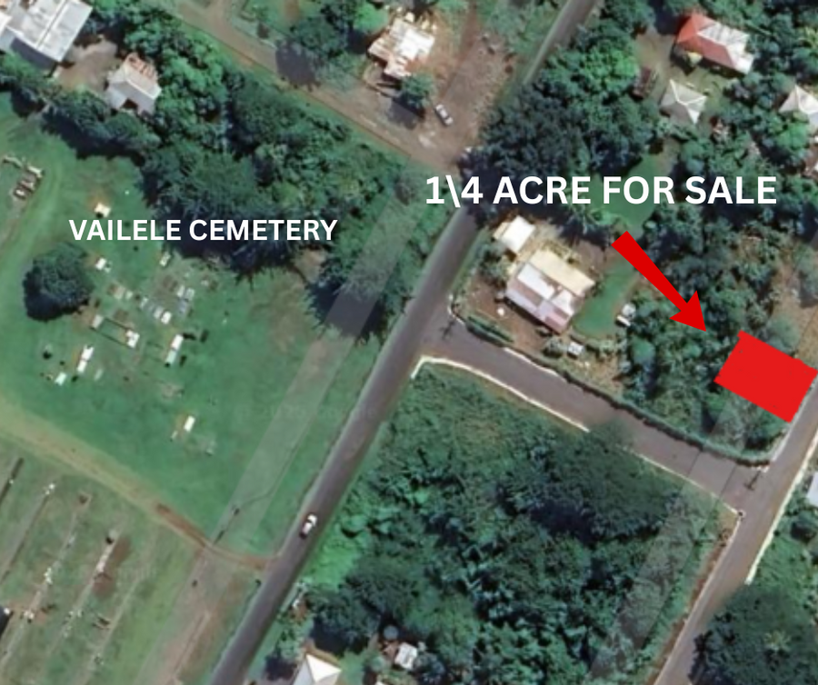 Vacant Land - Vailele, Close to Samoa Primary School